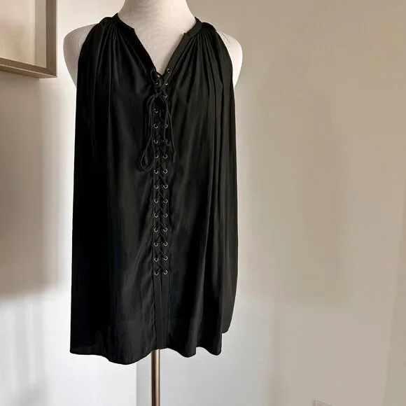 Ramy Brook Lace-Up Top - Picture 2 of 6